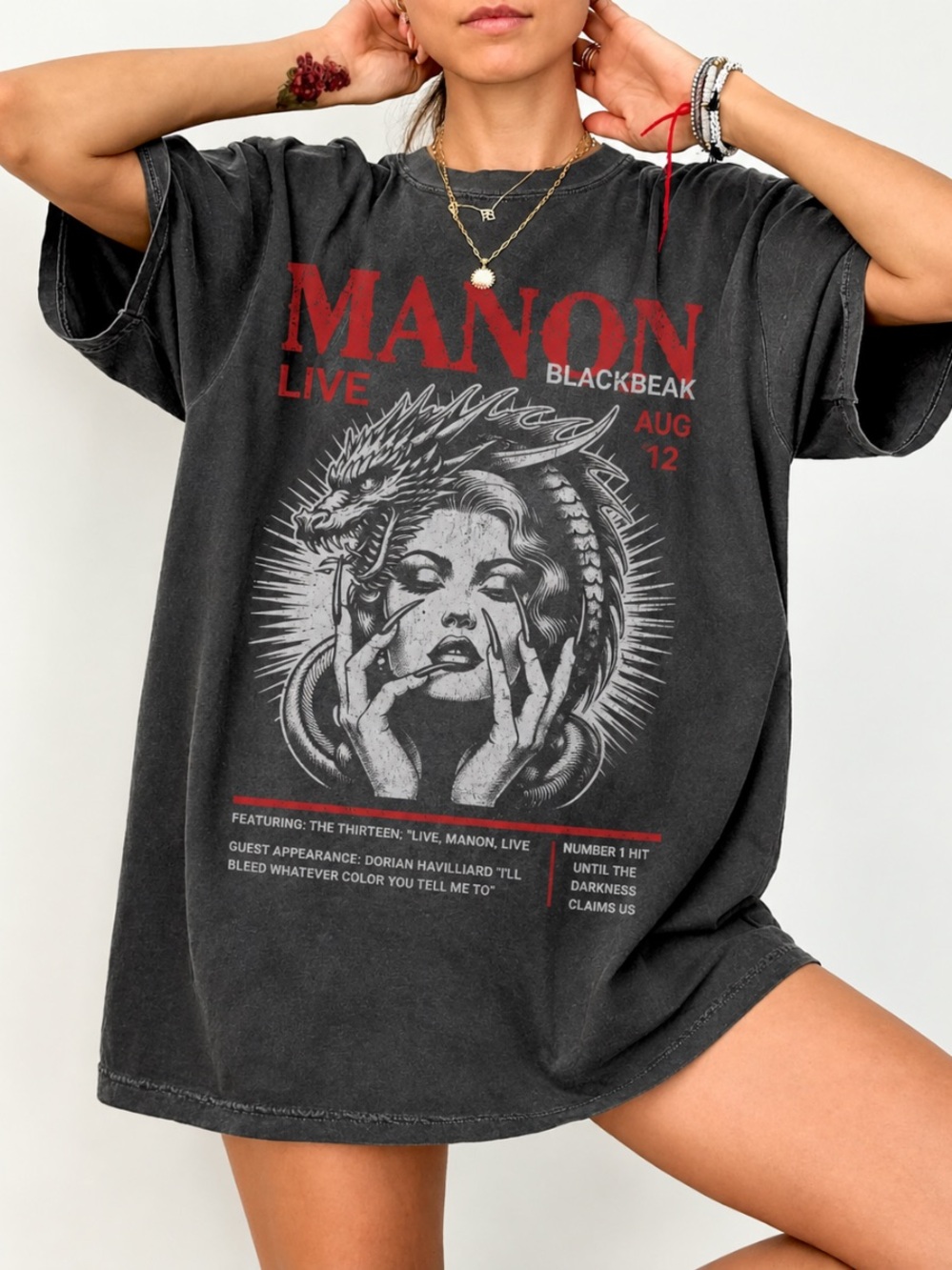Comfort Colors Pepper Graphic Short Sleeve Tee with Red Print